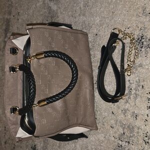 Steve Madden Tan and Black Satchel